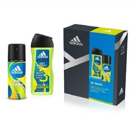 Kazeta Adidas Get Ready DNS Sklo +SPG | Kosmetické a dentální výrobky - Pánská kosmetika - Dárkové kazety Kazeta Adidas Get Ready DNS Sklo +SPG | Kosmetické a dentální výrobky - Pánská kosmetika - Dárkové kazety